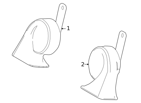 Horn for 2020 Toyota Mirai #0