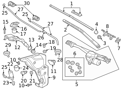 Wiper & Washer Components for 2016 Audi S7 #0