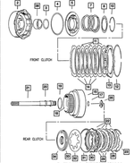 RL617405AD - Automatic Transmission 3 Speed: Transmission Front Clutch Retainer And Bushing for Mopar Image