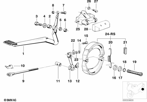 Rear Wheel Brake for 1984 BMW-Motorrad R 80 RT #0