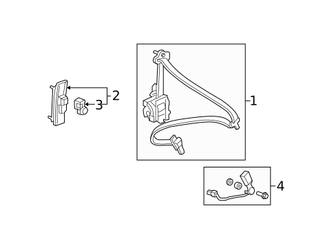 Seat Belt for 2012 Honda Fit #1