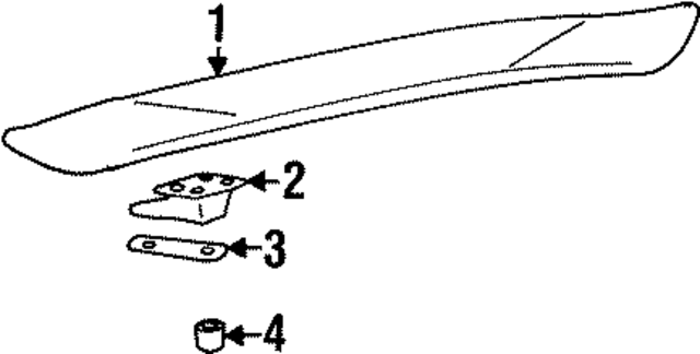 8721327700 - Body: Spoiler Bracket for Hyundai Image