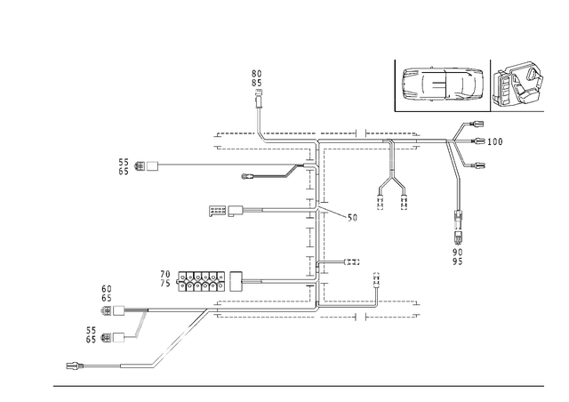 2205453928 - Electrical System: Receptacle Housing for Mercedes-Benz Image image