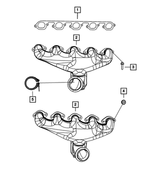5037705AB - : Exhaust Manifold, Left for Mopar Image