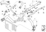 11537830716 - Engine: Water Hose for BMW Image