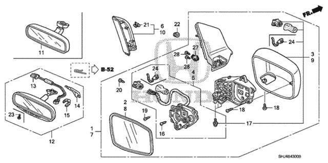 Mirror for 2007 Honda Odyssey #0