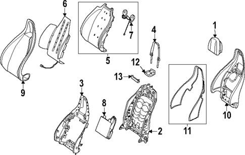 Driver Seat Components for 2024 Mercedes-Benz EQE SUV AMG&reg; #2