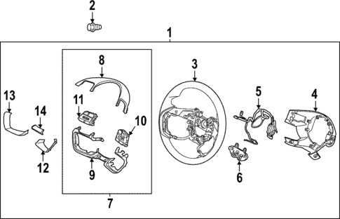 Steering Wheel & Trim for 2022 Hyundai Santa Cruz #0