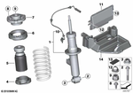 37126799911 - Rear Axle: Spring Strut, Rear for BMW Image