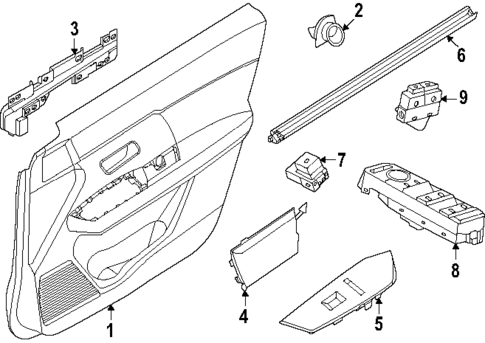 Interior Trim - Front Door for 2025 Nissan Kicks #0