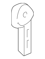 LR050752 - Body: Release Handle for Land Rover: Discovery, LR3, LR4, Range Rover Sport, Range Rover Velar Image