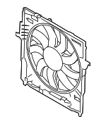 17428509743 - Cooling System: Fan Assembly for BMW: 530i, 540i, 550i, 550i GT, 550i GT xDrive, 550i xDrive, 650i, 650i Gran Coupe, 650i xDrive, 650i xDrive Gran Coupe, 750i, 750i xDrive, 750Li, 750Li xDrive Image