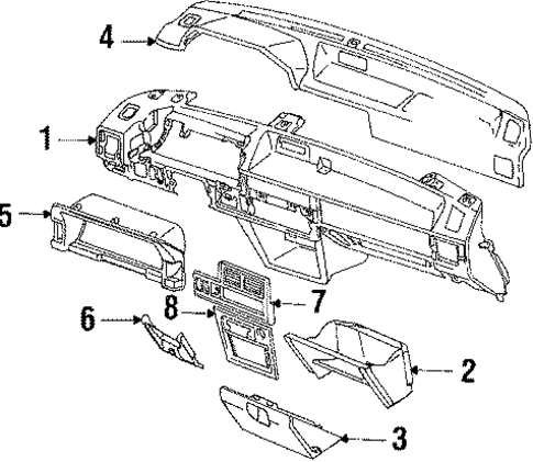 Instrument Panel for 1986 Mazda 323 #0