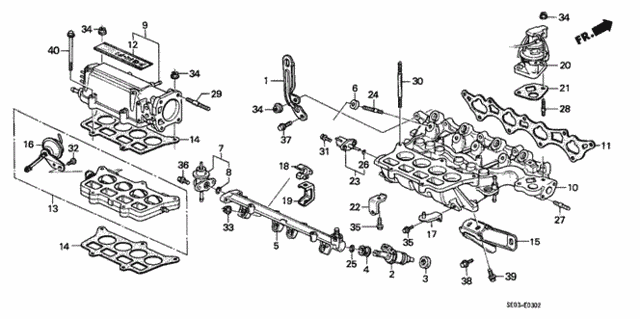 Intake Manifold (PGM-FI) (2) for 1989 Honda Accord #0