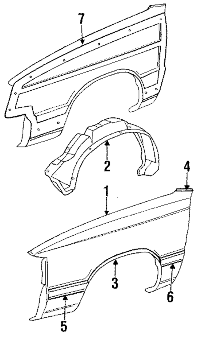 4318313 - Body: Fender for Mopar Image