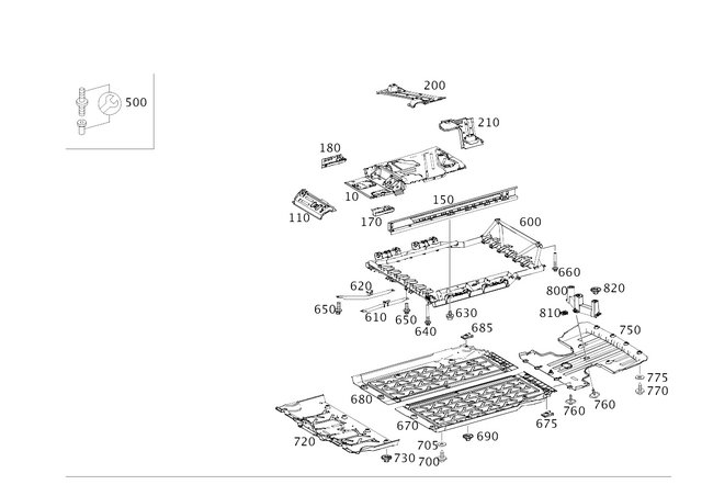 39900803 - Substructure: Screw W Washer Assembly for Mercedes-Benz Image image