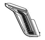 84581524 - : Tail Lamp - Passenger Side (RH) for Cadillac: CT6 Image