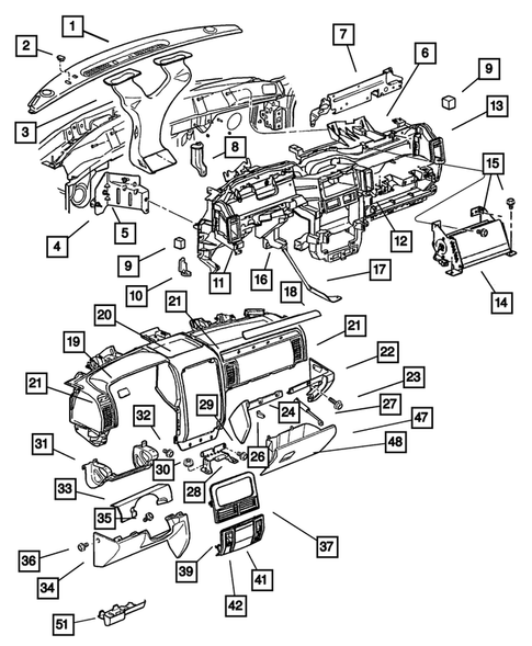 Instrument Panel for 2001 Jeep Grand Cherokee #0