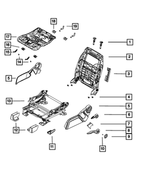 68037172AA - Interior Trim: Seat Bracket for Dodge: Journey Image