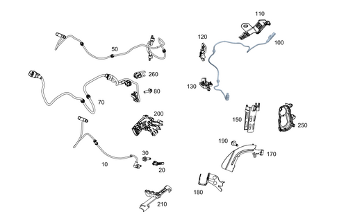 Rear Axle Wiring for 2021 Mercedes-Benz AMG GT 63 #0