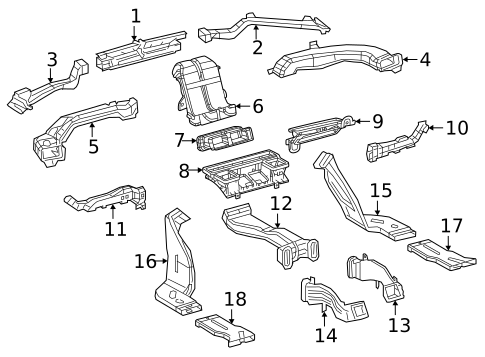 Ducts for 2025 Toyota Camry #0