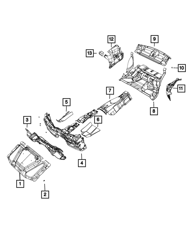 « 55315146AH – Interior Trim : Tablette Arrière Insonorisant pour Mopar Image »