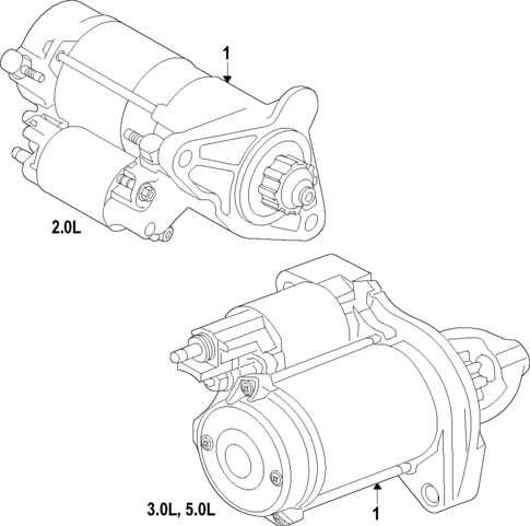 STARTER for 2020 Jaguar F-Type #1