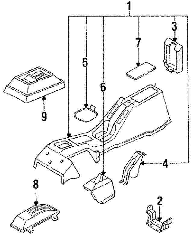 9691075P00 - : Console Assembly for Nissan Image