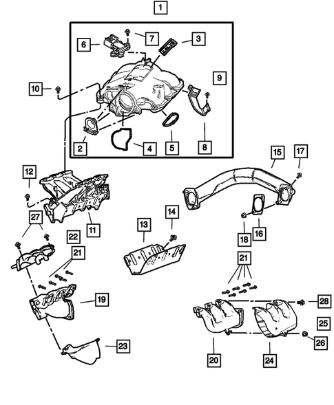 Manifolds for 2006 Chrysler Town & Country #0