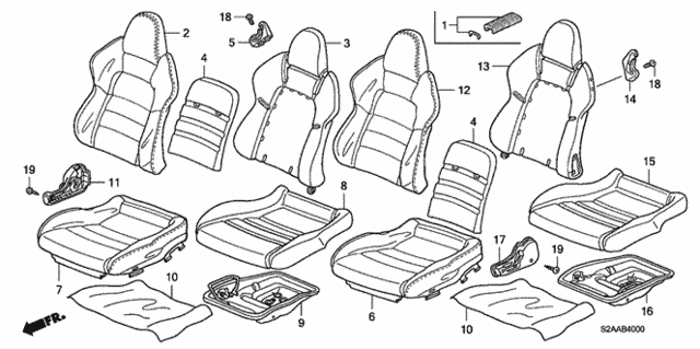 Seat for 2008 Honda S2000 #0