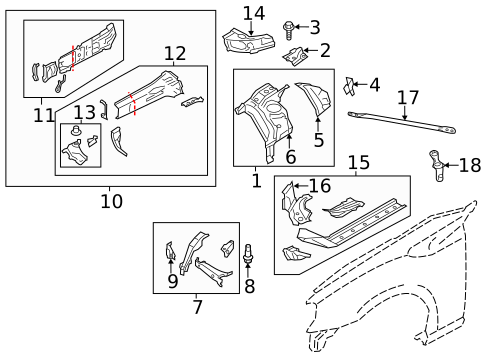 Structural Components & Rails for 2019 Toyota 86 #0