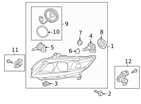 Bulbs - Chassis for 2013 Honda CR-Z #0