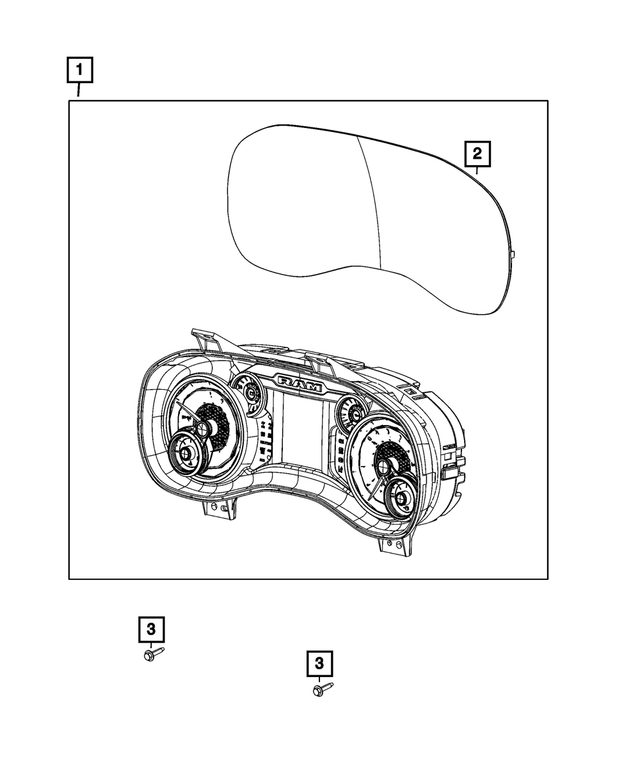 68361605AI - : Instrument Panel Cluster for Mopar Image