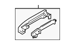 61160FL011E4 - Body: Handle, Outside for Subaru Image