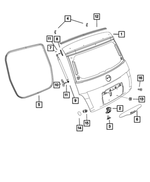 68081978AE - Body Sheet Metal Except Doors: Liftgate Panel for Mopar Image