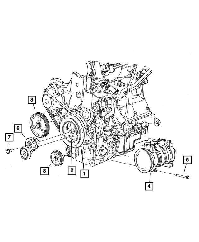 « 6503219 – Cooling : Tête Hexagonale Vis Et Rondelle pour Mopar Image »