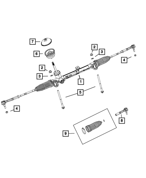 Steering Gear for 2018 Fiat 500L #0