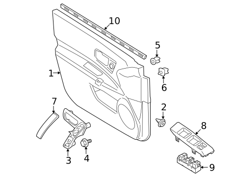 Front Door for 2015 Nissan Rogue Select #2