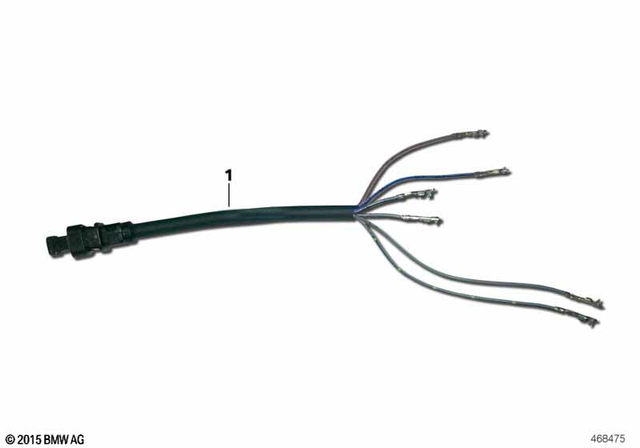 61127724398 - General Electrical System: Repair Cable, Throttle Grip - 6-Polig/6-pole for BMW-Motorrad Image