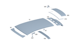2966501300 - Roof: Roof Frame for Mercedes-Benz Image