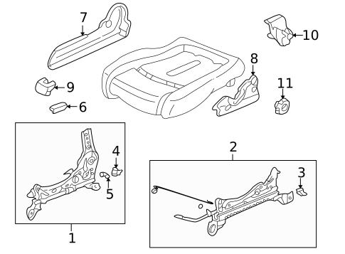 Tracks & Components for 1998 Honda Accord #2
