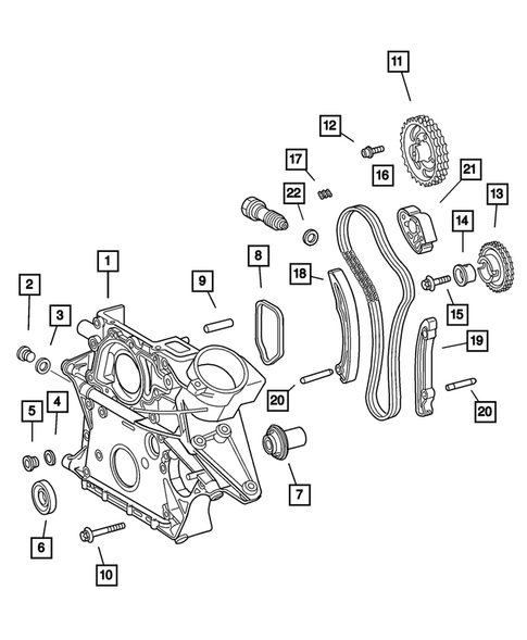 Timing Belt and Cover for 2003 Dodge Sprinter 3500 #0