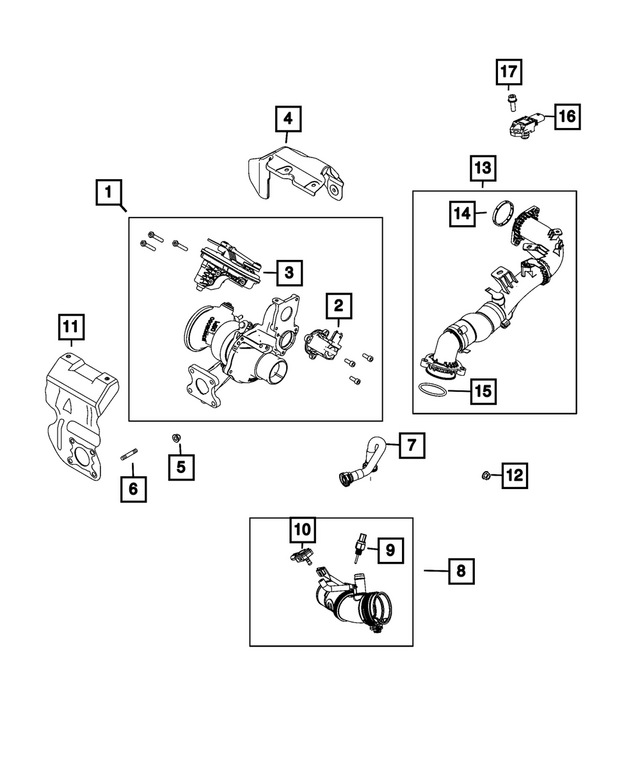 68440664AA - Engine: Turbocharger for Mopar Image