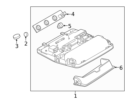 Overhead Console for 2015 Land Rover Range Rover Evoque #0