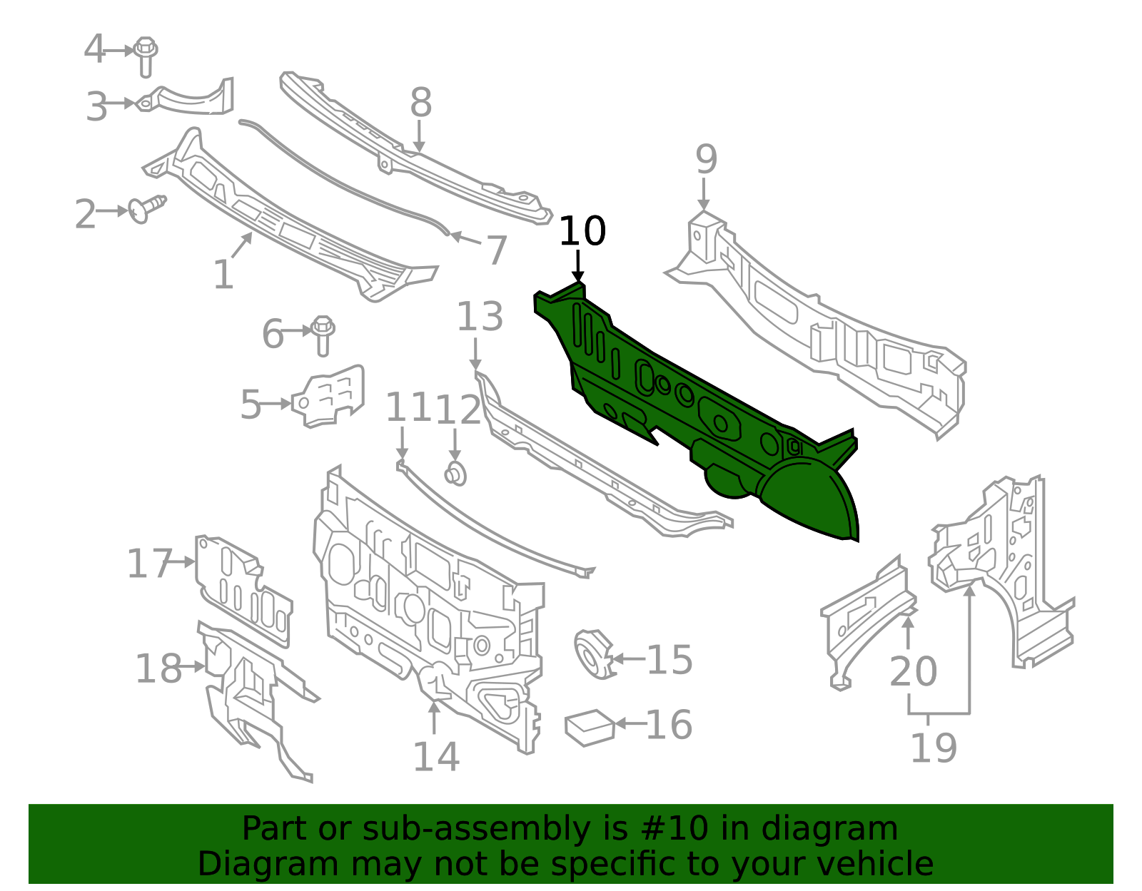 F7300-5RLMA - 2018-2019 Nissan Kicks - Lower Dash Panel | Anicra Nissan ...