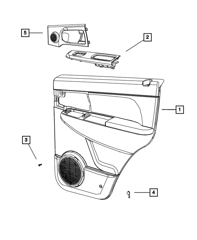1KV46XDVAA - : Switch Bezel, Right for Mopar Image