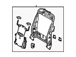 7163033190 - Body: Seat Back Frame for Lexus: ES300h, ES350 Image