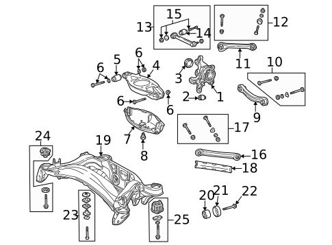 Rear Suspension for 2002 Mercedes-Benz SLK 230 #0