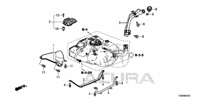 Fuel Filler Pipe (KA/KC) for 2017 Acura ILX #0