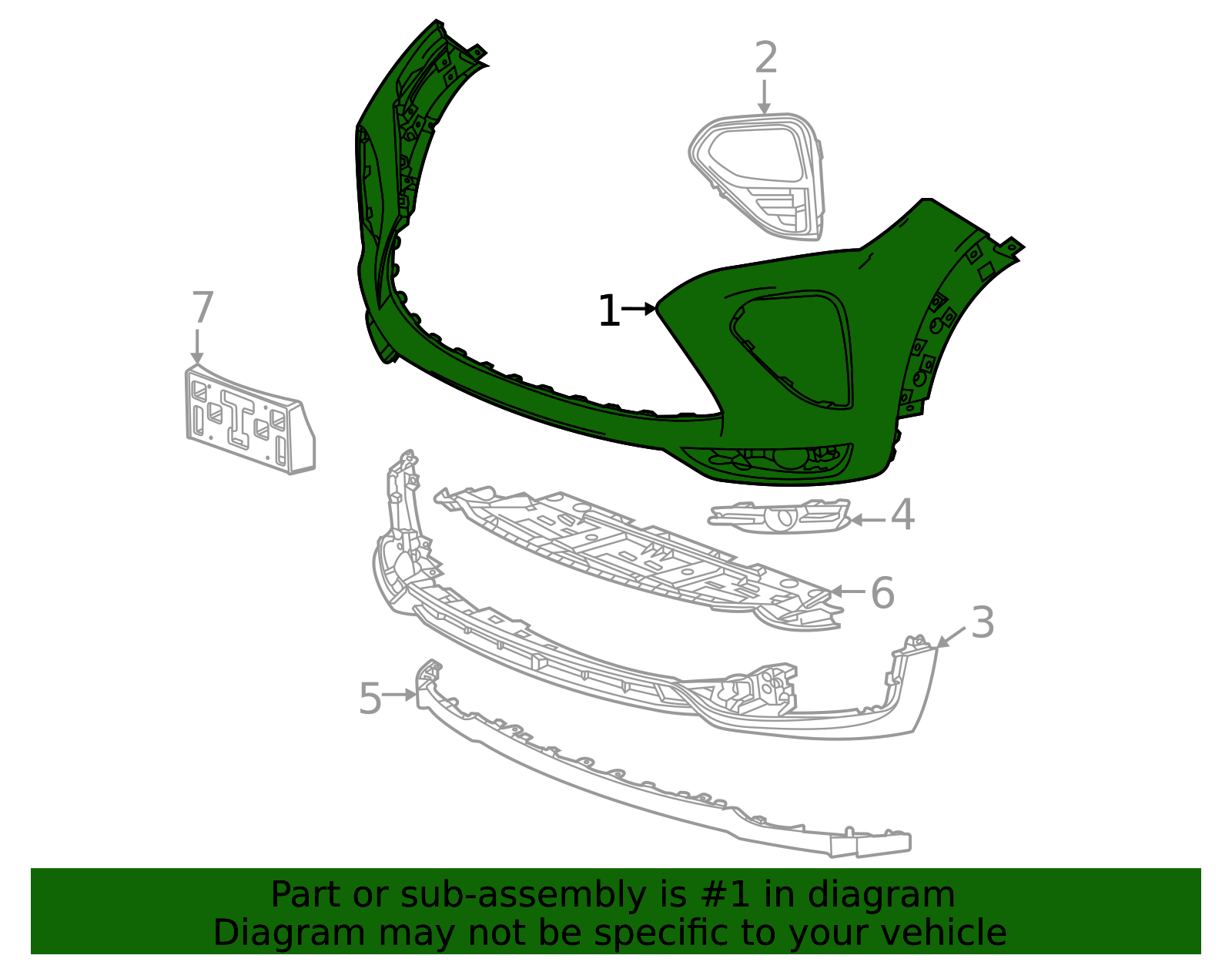 2021-2023 Chevrolet Trailblazer Primed Front Bumper Fascia 42772017 ...